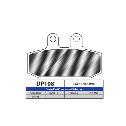 DP Brake Pads DP108 Sintered Brake Pads