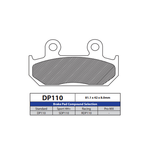 DP Brake Pads DP110 Sintered Brake Pads