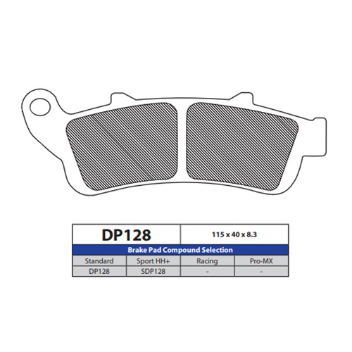 DP Brake Pads DP128 Sintered Brake Pads