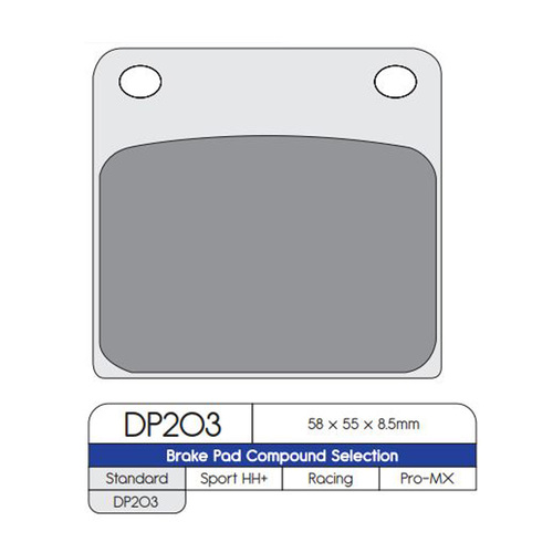 DP Brake Pads DP203 Sintered Brake Pads