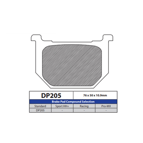 DP Brake Pads DP205 Sintered Brake Pads