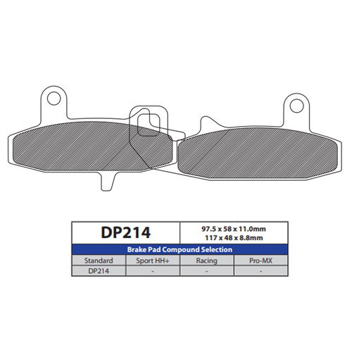 DP Brake Pads DP214 Sintered Brake Pads