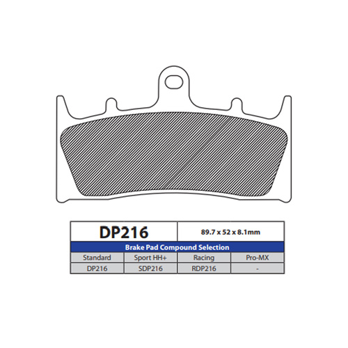 DP Brake Pads DP216 Sintered Brake Pads