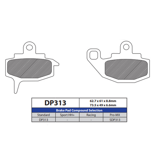 DP Brake Pads DP313 Sintered Brake Pads