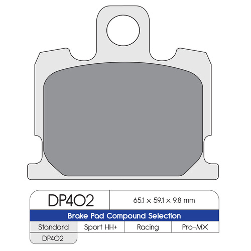 DP Brake Pads DP402 Sintered Brake Pads