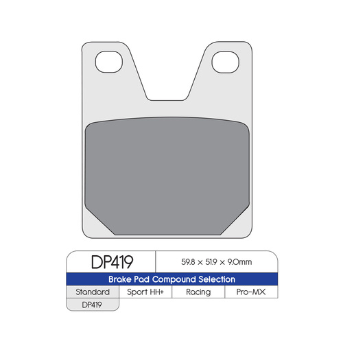 DP Brake Pads DP419 Sintered Brake Pads