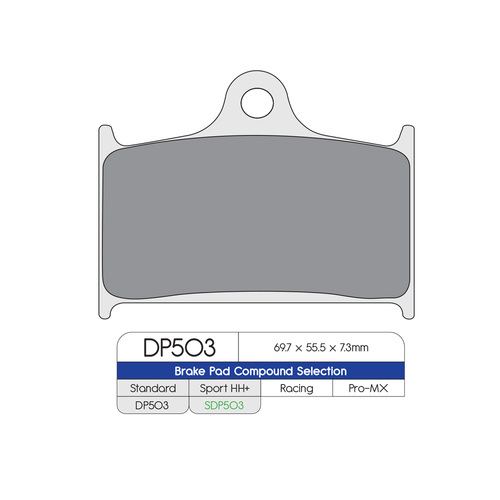 DP Brake Pads DP503 Sintered Brake Pads