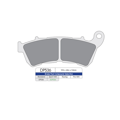 DP Brake Pads DP536 Sintered Brake Pads