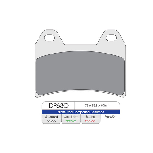 DP Brake Pads DP630 Sintered Brake Pads