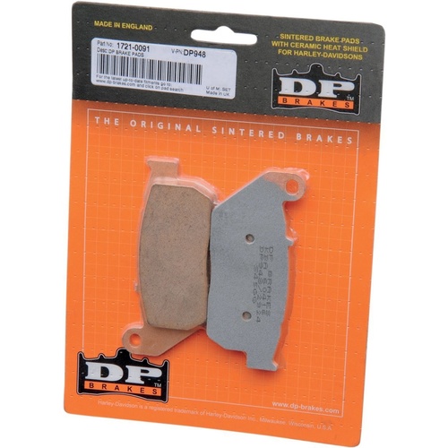 DP Brakes DP948 Sintered Front Brake Pads for Sportster 883/1200 Models XL '04-13 (Easy-R)