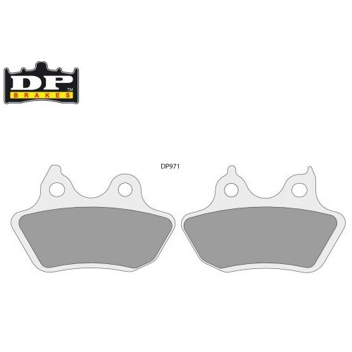 DP Brakes DP971 Sintered Rear Brake Pads for Softail Models 05-07