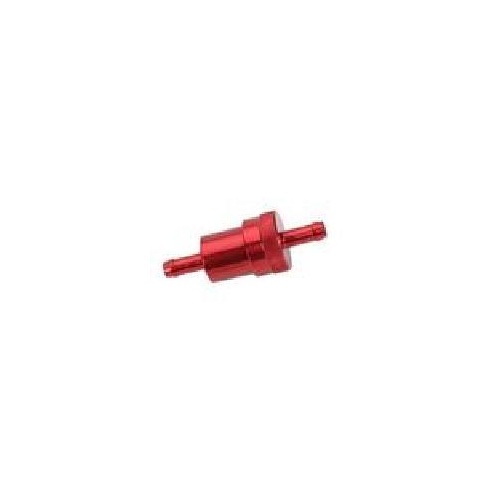 Emgo E1434430 CNC Red Aluminium 5/16" Fuel Filter (Easy-R)