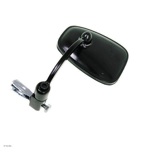 Emgo E2034010 Left or Right Hand Bar End Mirror Black for 7/8" Handlebars (Each)