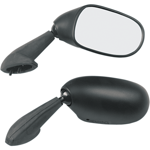 Emgo E2086892 Replacement Left Hand Mirror Matte Black for Yamaha YZFR6 99-00/YZFR7 1999/YZF1000 98-99