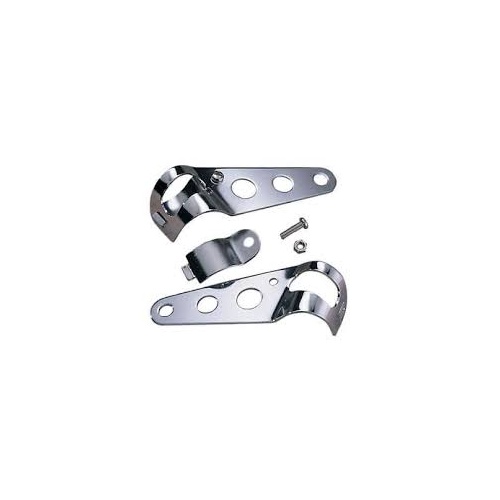 Emgo E6635800 Universal Light Brackets Chrome (Pair)