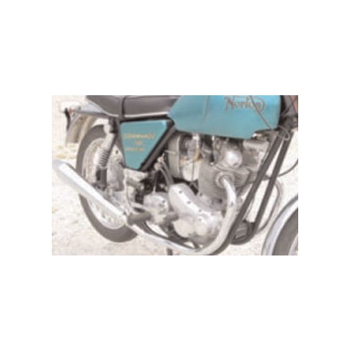 Emgo E8003260 Exhaust Pipe Set Chrome for Norton 750 Commando Roadster/Hi-Rider 70-73/750 Commando Fastback 71-72