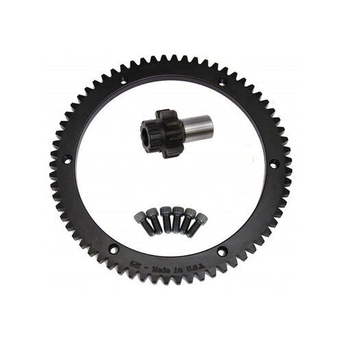 Evolution Industries EVO-1010-1121 66T Starter Ring Gear Kit for Big Twin 98-06