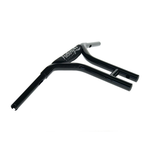 Factory 47 Cycles F47-HB4002512B 12" x 1-1/4" MX47 Straight T-Bar Handlebar Gloss Black