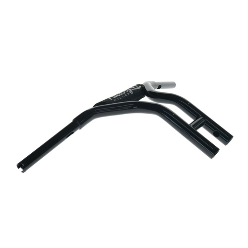 Factory 47 Cycles F47-HB4102512B 12" x 1-1/4" MX47 Pullback T-Bar Handlebar Gloss Black