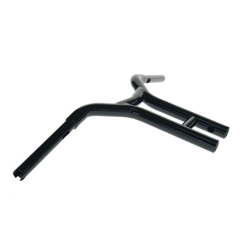 Factory 47 Cycles F47-HB4302512B 12" x 1-1/4" Cali Straight T-Bar Handlebar Gloss Black