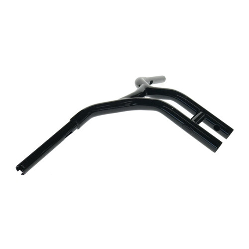 Factory 47 Cycles F47-HB4402512B 12" x 1-1/4" Cali Pullback T-Bar Handlebar Gloss Black