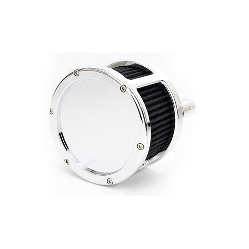 Feuling FE-5527 BA Race Series Air Cleaner Kit Chrome w/Solid Cover for Softail 18-Up w/Mid Mount Controls