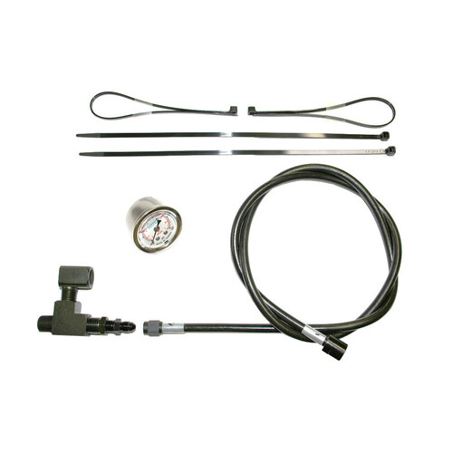 Feuling FE-9019 Remote Oil PSI Gauge Kit Black Twin Cam 99-17