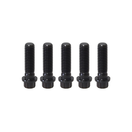 Feuling FE-ARP204 Rear Pulley Bolts Black 12 Point ARP 7/16"-14 x 1.50" (5 Pack)