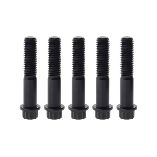 Feuling FE-ARP207 Rear Pulley Bolts Black 12 Point ARP 7/16"-14 x 2.25" (5 Pack)