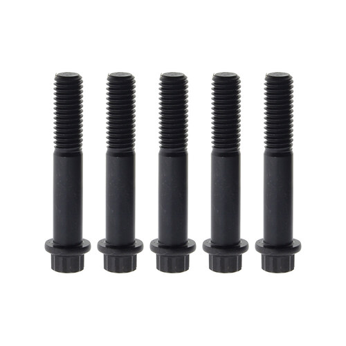 Feuling FE-ARP208 Rear Pulley Bolts Black 12 Point ARP 7/16"-14 x 2.50" (5 Pack)