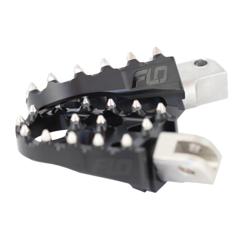 Flo Motorsports FLO-FPEG-800-4BLK V2 MX Front Rider Footpegs Black for FTR1200 19-Up