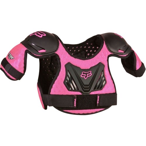 Fox 2023 Peewee Titan Black/Pink Roost Deflector [Size:SM/MD]