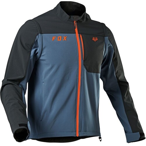 Fox Legion Softshell Blue Steel Textile Jacket [Size:SM]