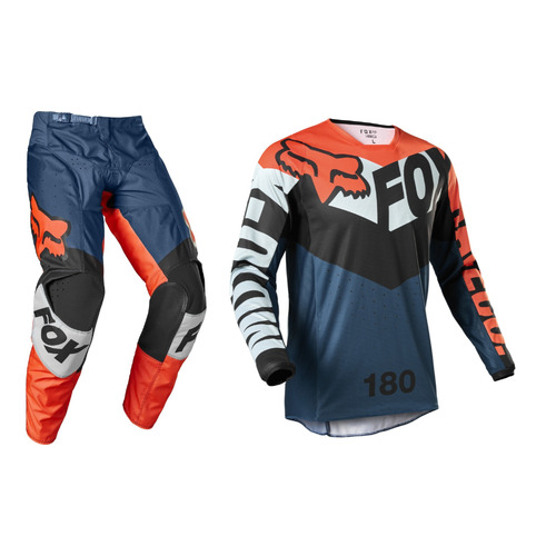 Fox 180 Trice Grey/Orange Gear Set