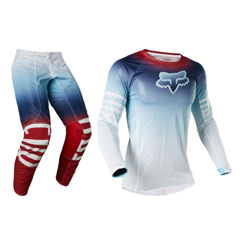 Fox Airline Reepz White/Blue/Red Gear Set