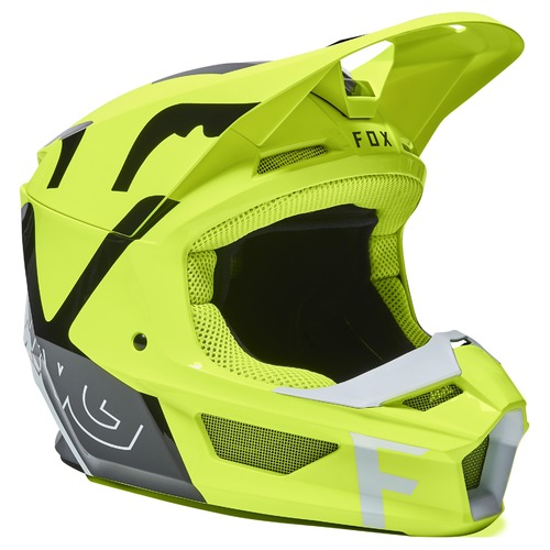 Fox V1 Skew Fluro Yellow Helmet [Size:XL]