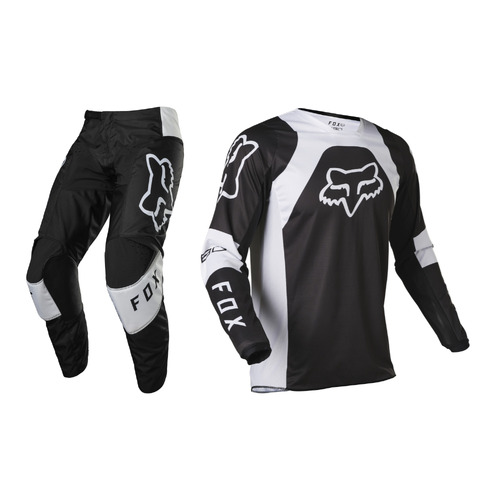 Fox 180 Lux Black Youth Gear Set