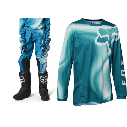 Fox 2023 180 Toxsyk Maui Blue Girl Youth Gear Set