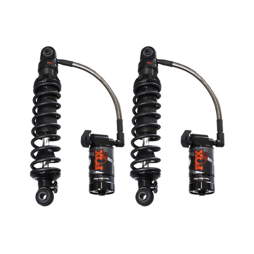 Fox Suspension FOX-897-27-310 QS3-QSR Remote Reservoir Suspension 13" Adjustable Rear Shock Absorbers Black for Touring 93-Up