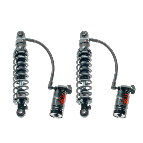 Fox Suspension FOX-897-27-311 QS3-QSR Remote Reservoir Suspension 13" Adjustable Heavy Duty Spring Rate Rear Shock Absorbers Black for Touring 93-Up