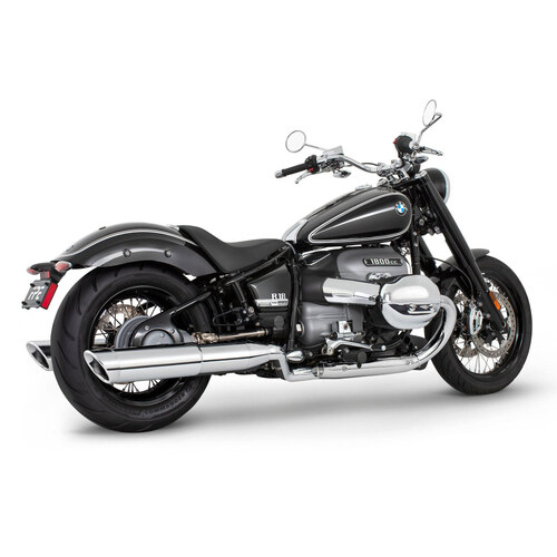 Freedom Performance FPE-BM00194 Two-Step 4.5" Slip-On Mufflers Chrome w/Slash Cut Tips for BMW R-18 21-Up