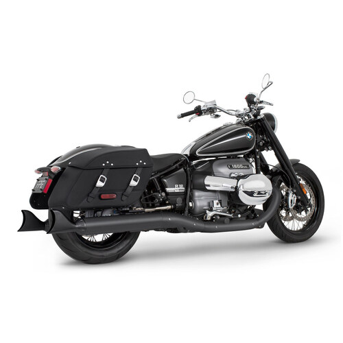 Freedom Performance FPE-BM00245 Two-Step 4.5" Slip-On Mufflers Black w/Sharktail Tips for BMW R-18 Classic 21-Up