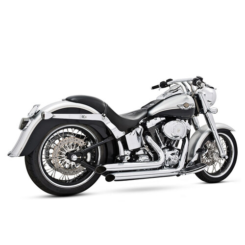 Freedom Performance FPE-HD00034 Declaration Turnouts Exhaust Chrome for Softail 86-17