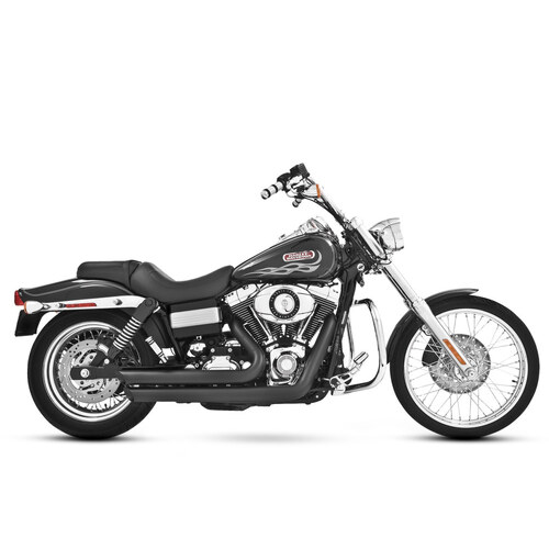 Freedom Performance FPE-HD00048 Amendment Exhaust Black for Dyna 06-17