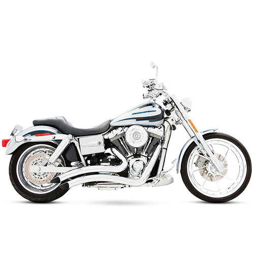 Freedom Performance FPE-HD00258 Sharp Curve Radius Exhaust Chrome for Dyna 91-05