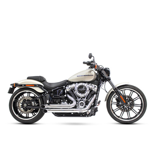 Freedom Performance FPE-HD00739 Declaration Turnouts Exhaust Chrome for Softail 18-Up