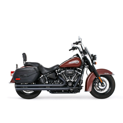 Freedom Performance FPE-HD00753 Independence Long Exhaust Black w/Black End Caps for Softail 18-Up