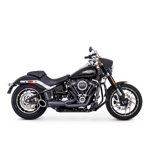 Freedom Performance FPE-HD00810 Turnout 2-1 Exhaust Black w/Black Tip for Softail 18-Up