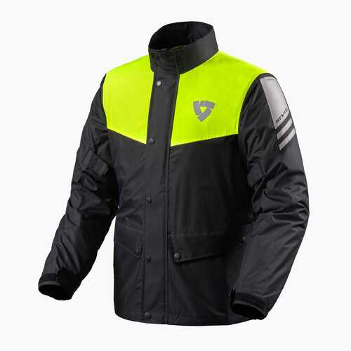 REV'IT! Nitric 3 H2O Black/Neon Yellow Rain Jacket [Size:XS]