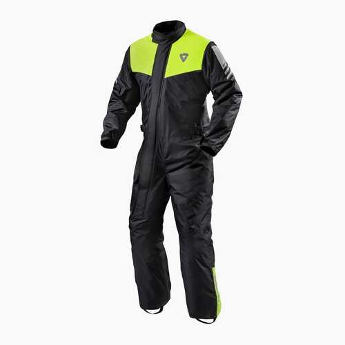 REV'IT! Pacific 3 H2O Black/Neon Yellow Rain Suit [Size:SM]